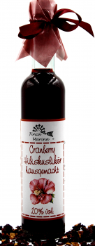 Cranberry Hibiskuslikör hausgemacht 20% 0,350l