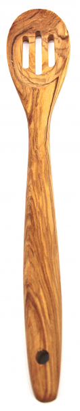 Olivenholz Kochlöffel mit Rillen 33cm