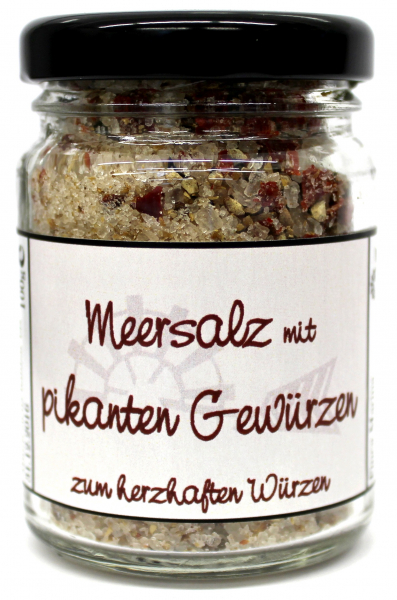 Meersalz mit pikanten Gewürzen und Koriander