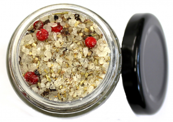 Meersalz mit Pfeffer und Rosmarin